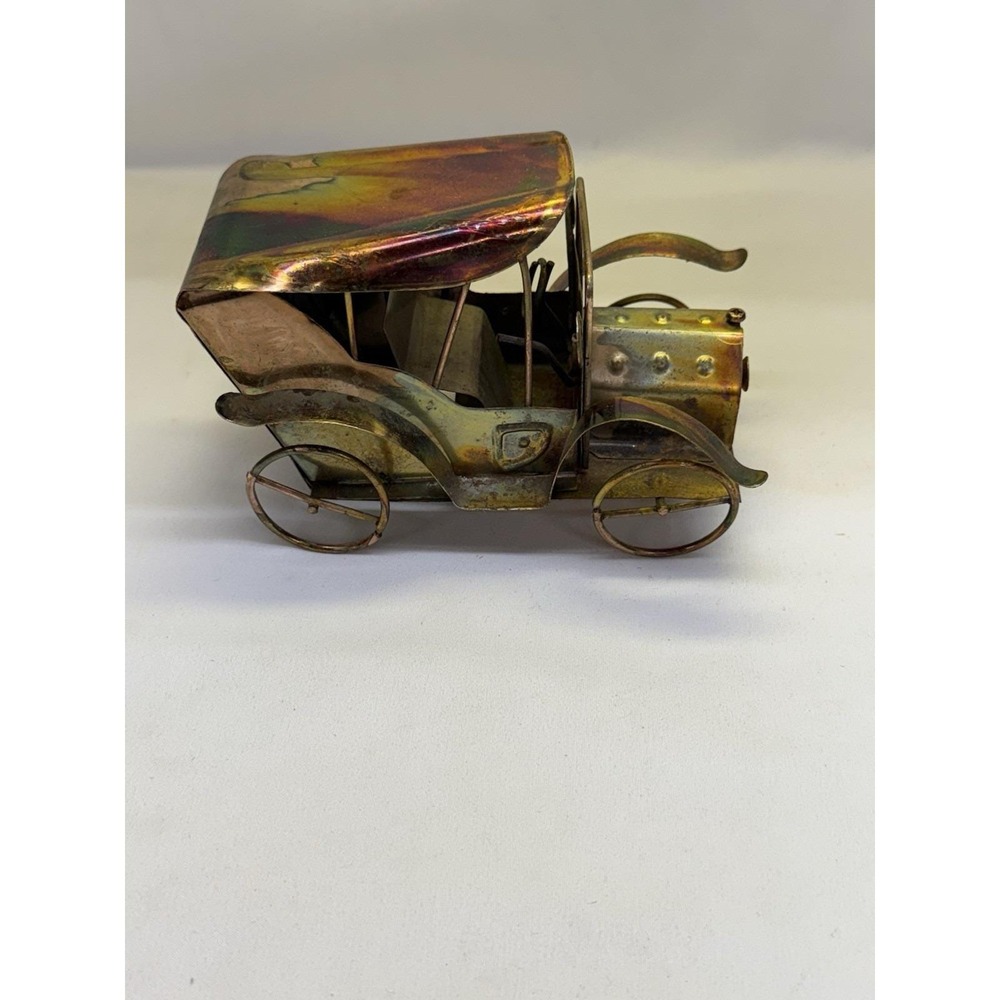 VTG Berkeley Designs Steampunk Metal Classic Car Music Box *Works Great*